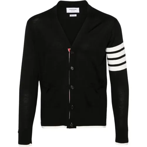 Fine Merino 4 Bar Cardigan , male, Sizes: M - Thom Browne - Modalova