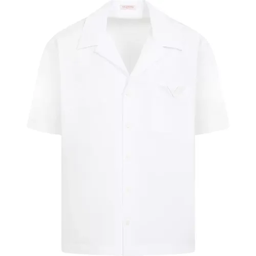 Cotton Shirt Short Sleeve , male, Sizes: L, S, M, XL - Valentino - Modalova