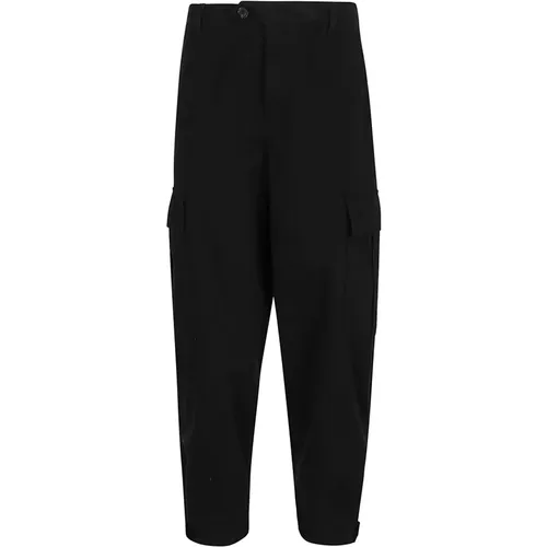 Schwarze Cargo Fit Hose , Damen, Größe: S - pinko - Modalova