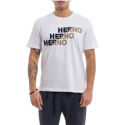 T-Shirts , Herren, Größe: M - Herno - Modalova