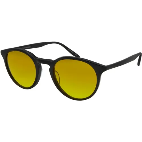 Schwarze/Gelb Getönte Sonnenbrille , unisex, Größe: 49 MM - Barton Perreira - Modalova