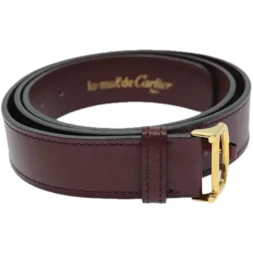 Pre-owned Leather belts , female, Sizes: ONE SIZE - Cartier Vintage - Modalova