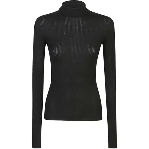 Schwarzer Rollkragenpullover für Frauen - SPORTMAX - Modalova