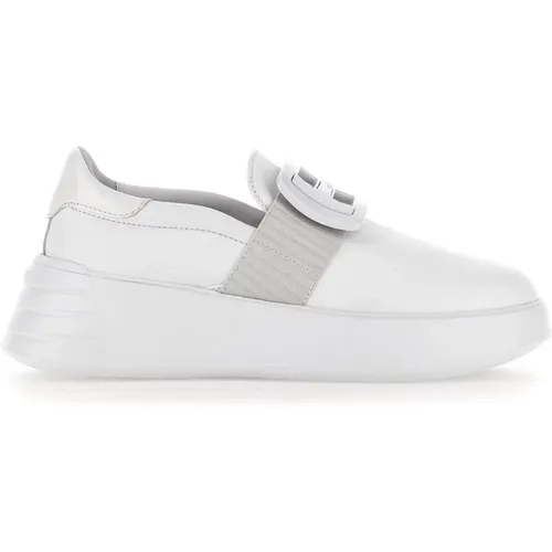 Weiße flache Schuhe für Frauen - Hogan - Modalova