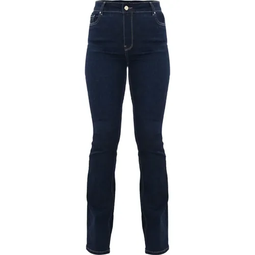 Straight-Leg Jeans mit Kontrastnähten , Damen, Größe: W29 - Kocca - Modalova