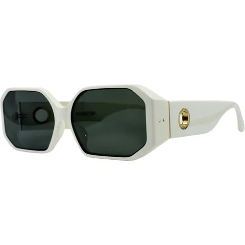 Bailey Sunglasses - /Green UV Protection , female, Sizes: ONE SIZE - Linda Farrow - Modalova