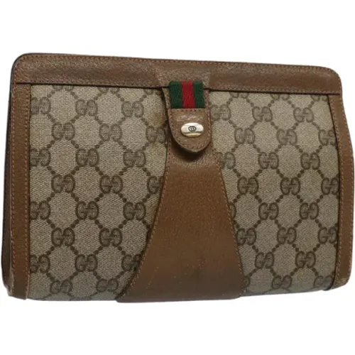 Pre-owned Canvas clutches , female, Sizes: ONE SIZE - Gucci Vintage - Modalova