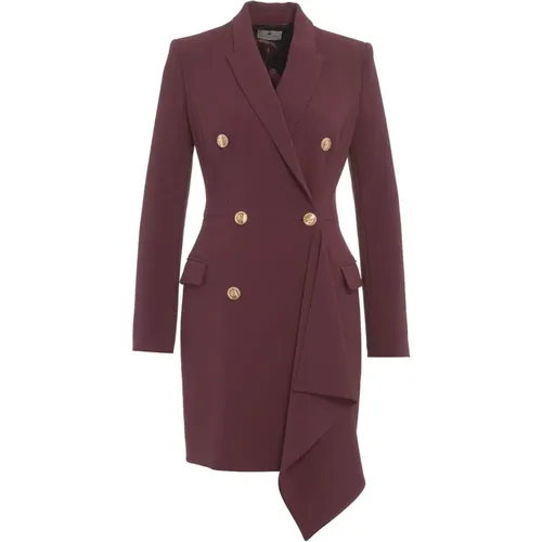 Roter Blazer Aw24 Damenbekleidung , Damen, Größe: L - Elisabetta Franchi - Modalova