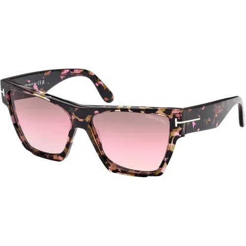 Tortoise Pink Shaded Sonnenbrille - Tom Ford - Modalova