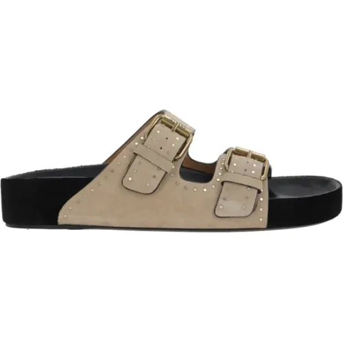 Nieten Wildleder Flache Sandalen , Damen, Größe: 40 EU - Isabel marant - Modalova