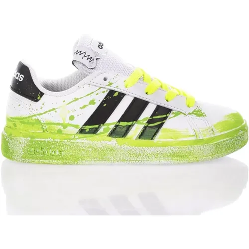 Handgemachte Grüne Weiße Sneakers Junior - Adidas - Modalova