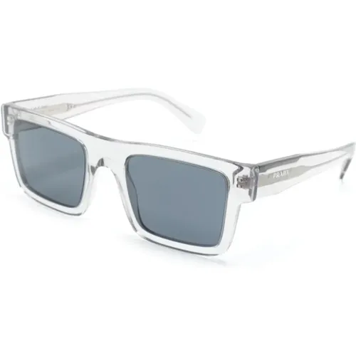 Gray Sunglasses with Original Case , male, Sizes: 52 MM - Prada - Modalova