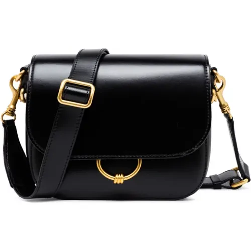 Stylish Leather Bag with Magnetic Clasp , female, Sizes: ONE SIZE - Gianni Chiarini - Modalova