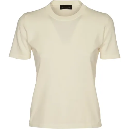 Natural T-shirts and Polos Collection , female, Sizes: XS, M - Roberto Collina - Modalova