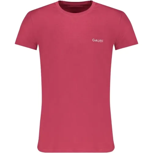 Trendiges Print Logo Kurzarm Tee , Herren, Größe: S - Gaudi - Modalova