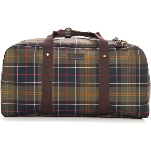 Tartan Reisetasche mit Reißverschluss , Herren, Größe: ONE Size - Barbour - Modalova