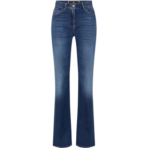 Flared Jeans , female, Sizes: W26, W27, W25, W28 - Elisabetta Franchi - Modalova