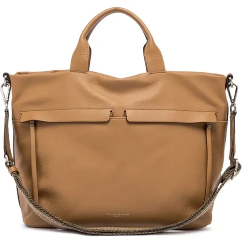 Soft Leather Summer Bag with Adjustable Strap , female, Sizes: ONE SIZE - Gianni Chiarini - Modalova