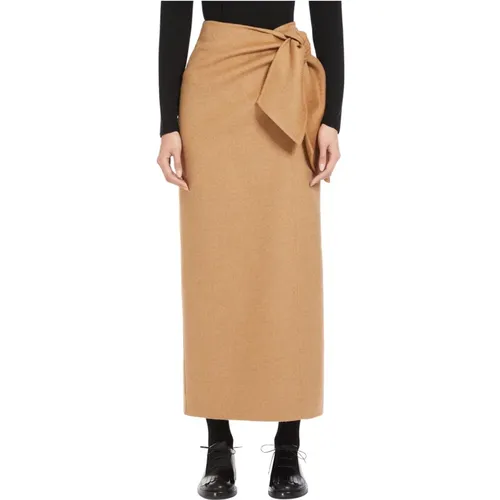 Camel Skirts for Women , female, Sizes: 2XS - Max Mara - Modalova