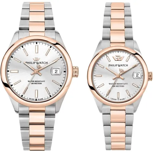 Caribe Steel Watch - White Dial , unisex, Sizes: ONE SIZE - Philip Watch - Modalova