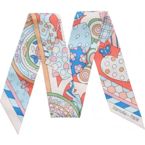 Pre-owned Silk scarves , female, Sizes: ONE SIZE - Hermès Vintage - Modalova