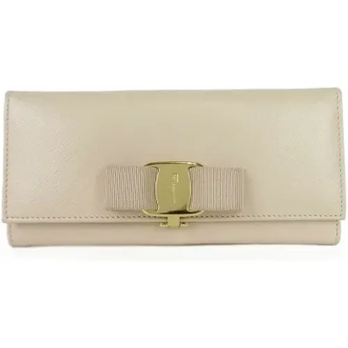 Pre-owned Leather wallets , female, Sizes: ONE SIZE - Salvatore Ferragamo Pre-owned - Modalova