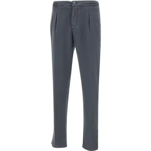 Grey Trousers , male, Sizes: W32, W36, W34, W30 - Kiton - Modalova