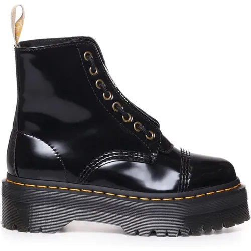 Vegan Round Toe Boots , female, Sizes: 6 1/2 UK, 5 UK, 3 UK, 6 UK, 4 UK - Dr. Martens - Modalova