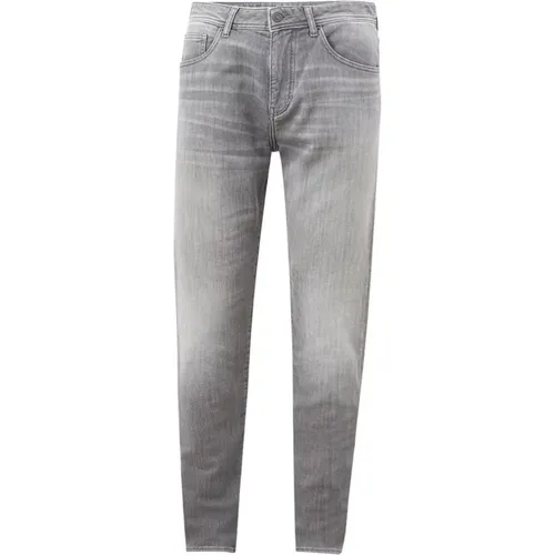 Graue Baumwoll-Denim-Jeans für Männer - Armani Exchange - Modalova