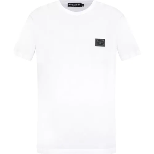 Aufgesetztes T-Shirt , Herren, Größe: XL - Dolce & Gabbana - Modalova