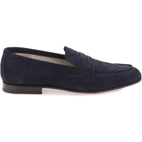 Smart-Casual Suede Loafers , male, Sizes: 7 UK, 6 UK, 10 UK - Church's - Modalova