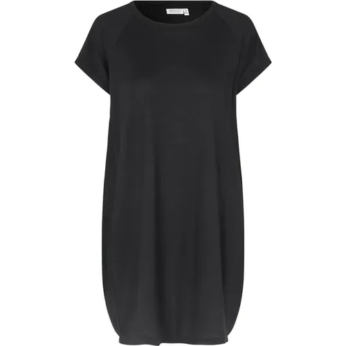 Soft and Luxurious Basic Dress with Short Sleeves , female, Sizes: L, 2XL, XS, S, M, XL - Masai - Modalova