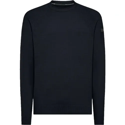 Velvet Round Knit Sweater Blue , male, Sizes: L, S, XL, M, 2XL - RRD - Modalova