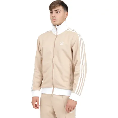 Klassischer Zip-Sweater , Herren, Größe: 2XL - adidas Originals - Modalova