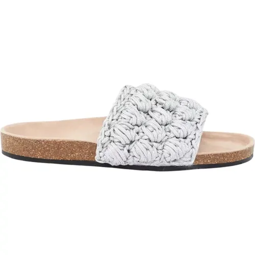 Silberne Geflochtene Sandalen - JW Anderson - Modalova