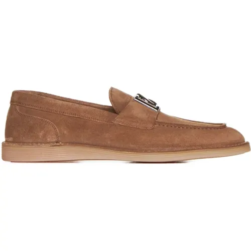 Flat Shoes New Florio Ideal , male, Sizes: 8 1/2 UK - Dolce & Gabbana - Modalova