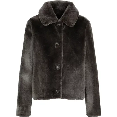 Luxurious Faux Fur Shearling Jacket , female, Sizes: M - Yves Salomon - Modalova