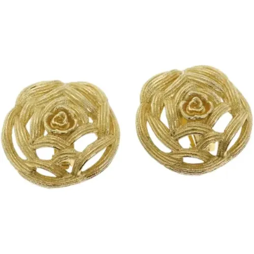 Pre-owned Metal earrings , female, Sizes: ONE SIZE - Dior Vintage - Modalova