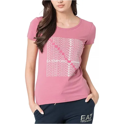 T-Shirts , Damen, Größe: XS - Emporio Armani EA7 - Modalova