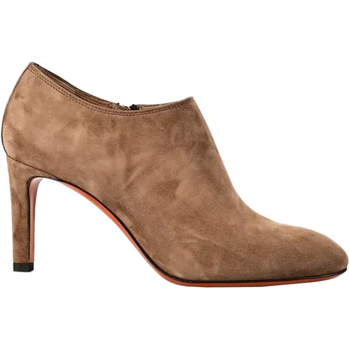Italian Leather Decolletes Shoes , female, Sizes: 7 1/2 UK, 2 1/2 UK, 4 1/2 UK, 7 UK, 3 1/2 UK, 3 UK, 6 1/2 UK, 5 1/2 UK - Santoni - Modalova