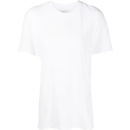 Weißes Lili Bio-Baumwoll-T-Shirt , Damen, Größe: S - Anine Bing - Modalova