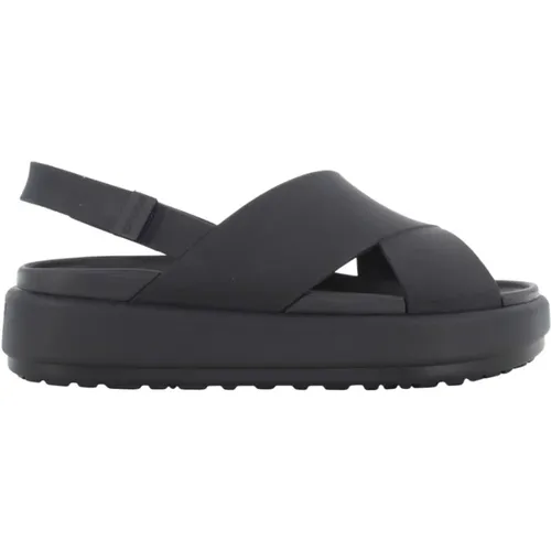 Damen Brooklyn Luxe Cross Strap Sandalen , Damen, Größe: 41 EU - Crocs - Modalova