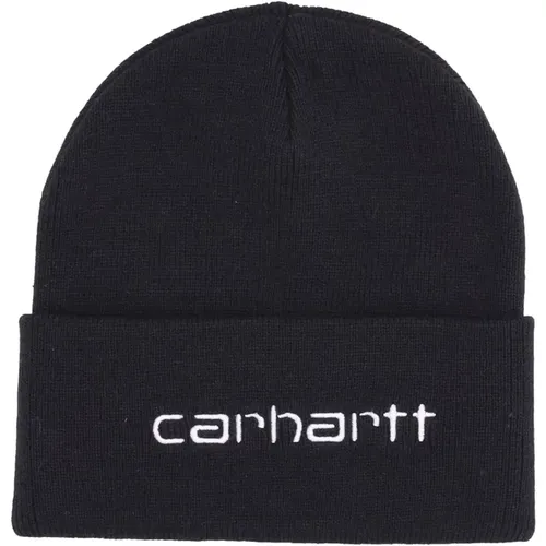 Script Beanie Mütze Schwarz/Weiß - Carhartt WIP - Modalova