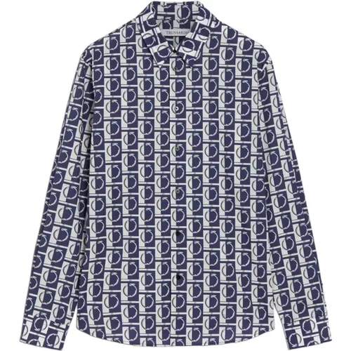 Casual Shirts , Herren, Größe: M - Trussardi - Modalova