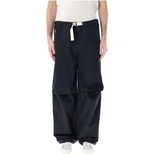 Navy Cargo Pants , male, Sizes: L, M - Jil Sander - Modalova