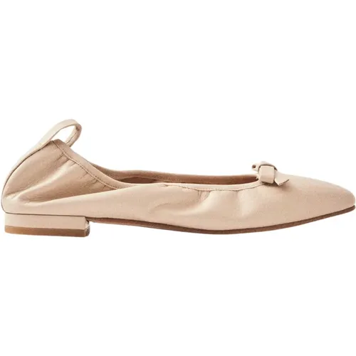 Freya Creme Leder Ballett Flats , Damen, Größe: 37 EU - ALOHAS - Modalova