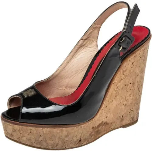 Pre-owned Leather sandals , female, Sizes: 4 UK - Carolina Herrera Pre-owned - Modalova