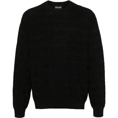 Stylish Mens Knitwear Collection , male, Sizes: L, XL, M - Emporio Armani - Modalova