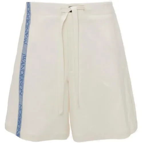 Logo Stripe Shorts - , male, Sizes: S, XL, L, M - JW Anderson - Modalova