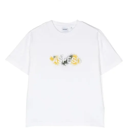 T-Shirts und Polos mit Malerischem Logo-Print - Aspesi - Modalova